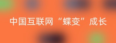 中国互联网“蝶变”成长