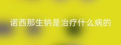 诺西那生钠是治疗什么病的