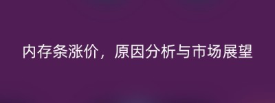 内存条涨价，原因分析与市场展望
