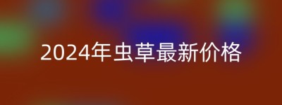 2024年虫草最新价格