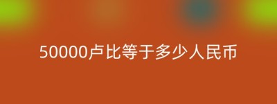 50000卢比等于多少人民币