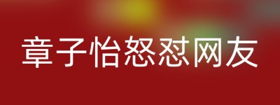 章子怡怒怼网友