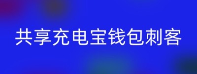 共享充电宝钱包刺客