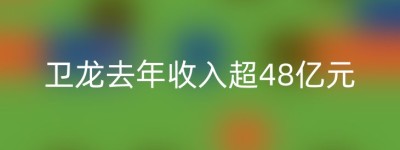 卫龙去年收入超48亿元