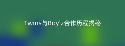 Twins与Boy’z合作历程揭秘